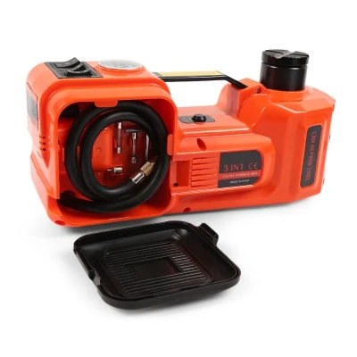 Newcarpro 12V DC Electric Hydraulic Car Floor Jack with LED Light for Sedan / Van / Truck