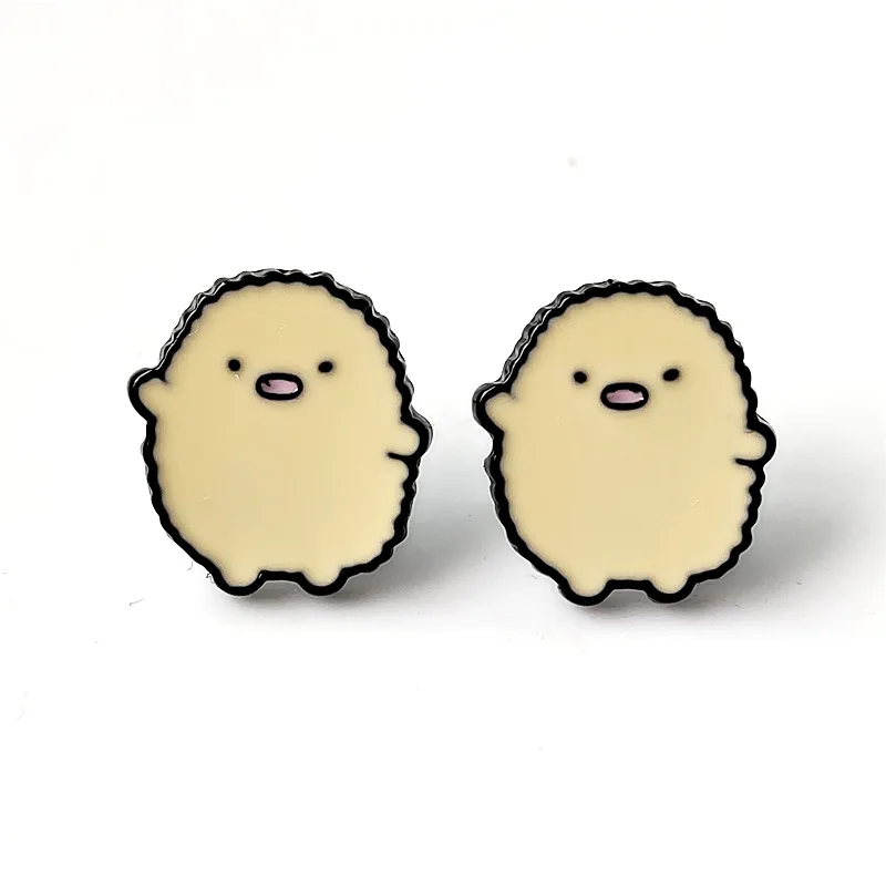 IVYYE Sumikko gurashi модная аниме Сережка с героями мультфильмов милые серьги-гвоздики с животными для женщин девочек детские ювелирные изделия подарок - Окраска металла: see chart