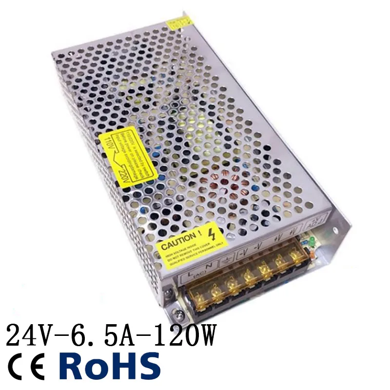 

110V/220V 6.5 A24V adjustable 150W switching power supply high quality factory Connect the monitor led stage light display Rapid