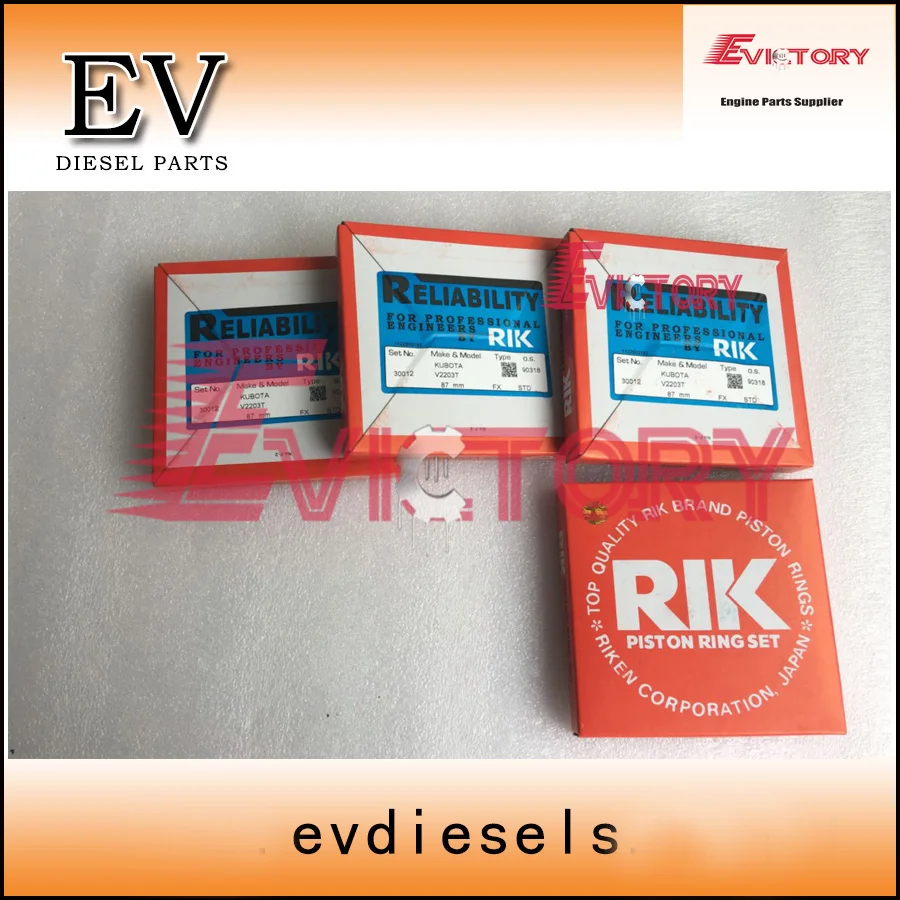 

V2203T V2203M V2203E V2203 piston ring set + bearing set+ full gasket kit