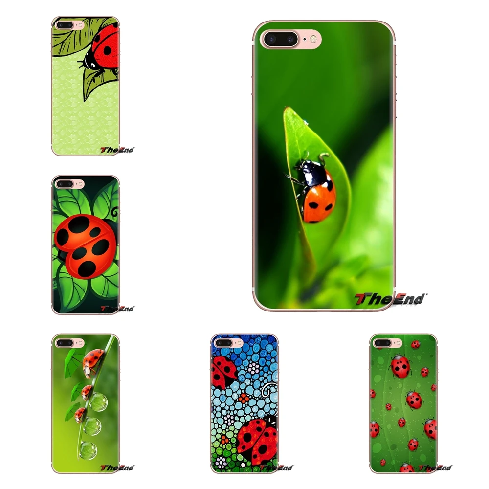 Cute ladybug Art Poster For LG G3 G4 Mini G5 G6 G7 Q6 Q7 Q8 Q9 V10 V20 V30 X Power 2 3 K10 K4 K8 2017 Soft Transparent Skin Case |