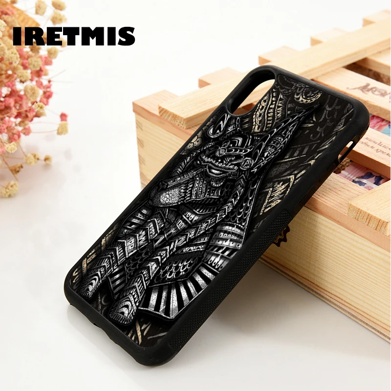 Iretmis 5 5S SE 6 6S силиконовый чехол для мобильного телефона iPhone 7 8 plus X Xs 11 Pro Max XR Анубиса