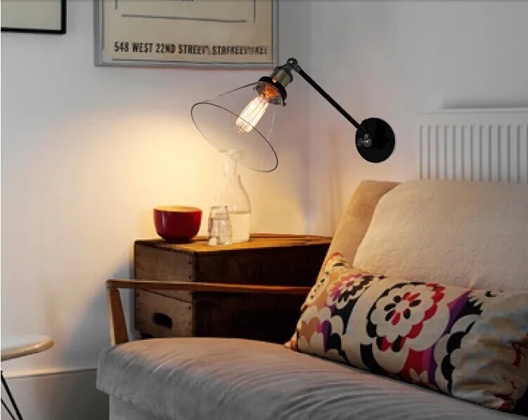 Купить Американский Лофт настенный светильник ASCELINA длинные ...