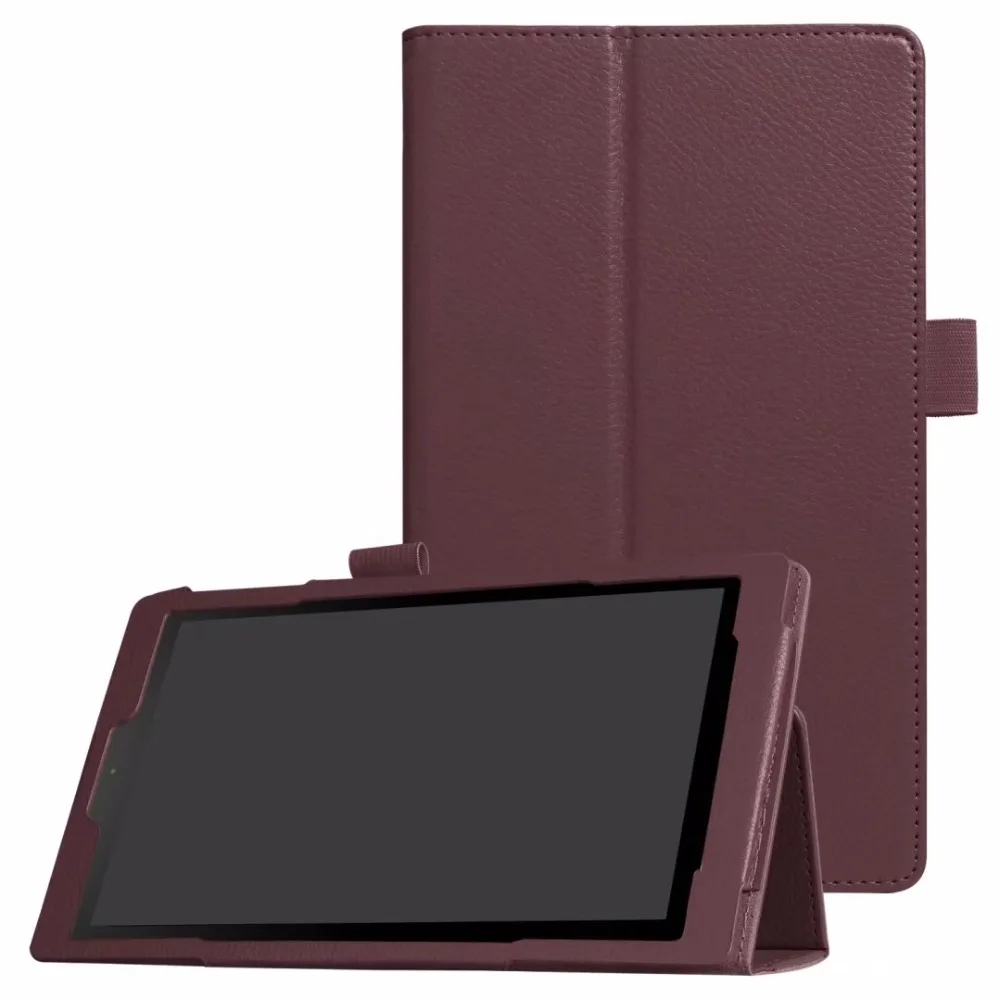 Luxury Magnetic Folio Stand Holder Lichi Skin Leather Case Protective Cover For Amazon Kindle New Fire HD 8 HD8 2017 Version 8&quot |