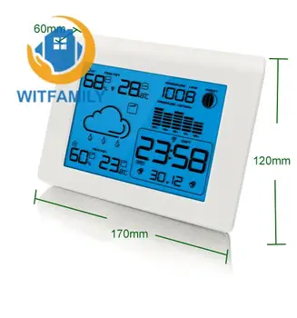

Bedroom Electronic Digital Clock Calendar Temperature Display Backlight Weather Forecast Desktop Alarm Clock Snooze Character