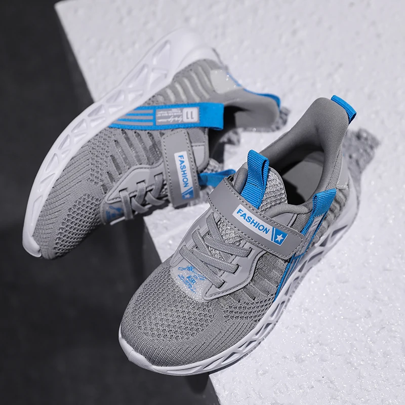 Spring New Kids Breathable Shoes boys Sport Sneakers Children Mesh Shoes Boys Fashion Casual Shoes Soft  and light 1902