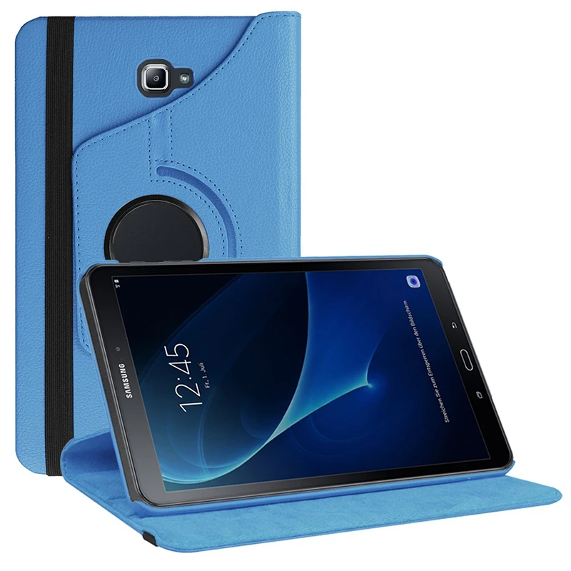 PU кожаный чехол для Samsung Galaxy Tab A 10 1 2016 2018 T580 T585 A6 SM + подставка ручек|Чехлы планшетов