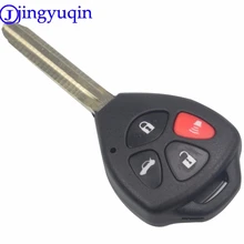 jingyuqin 4 Buttons Remote Car Key Shell Case Cover Fob Replacement For Toyota Camry Avalon Corolla Matrix RAV4 Venza Yaris 3+1