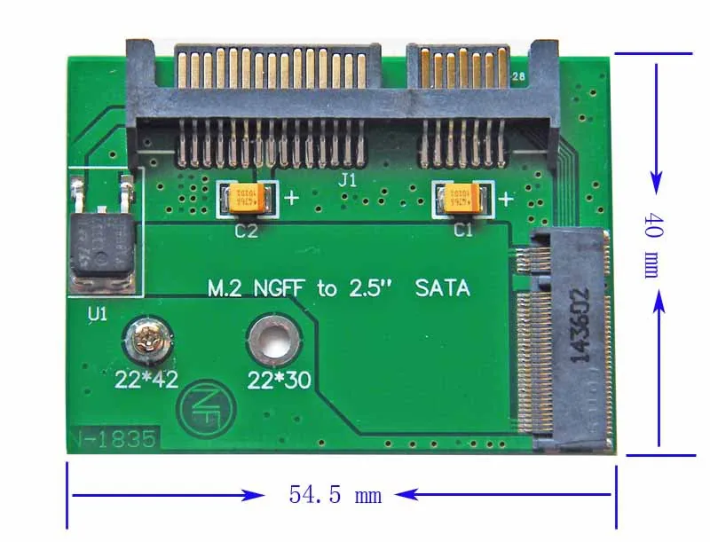

M.2 NGFF Solid State Drive SSD to 2.5" SATA adapter card