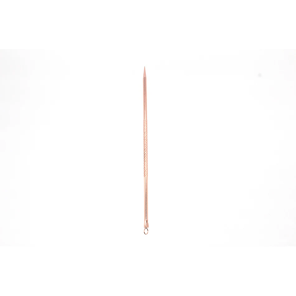 05ULECHQING 5 PCS Rose Gold proactive acne Esthetician Quality Blemish Extractors blackhead remover cleanser With Packing boxes