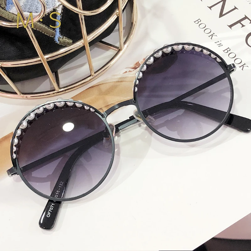 Murah MS 2018 Wanita Mewah Dekorasi Klasik Kacamata Merek Desainer Kacamata Matahari Kacamata Fashion UV400 Kacamata Perempuan Asli