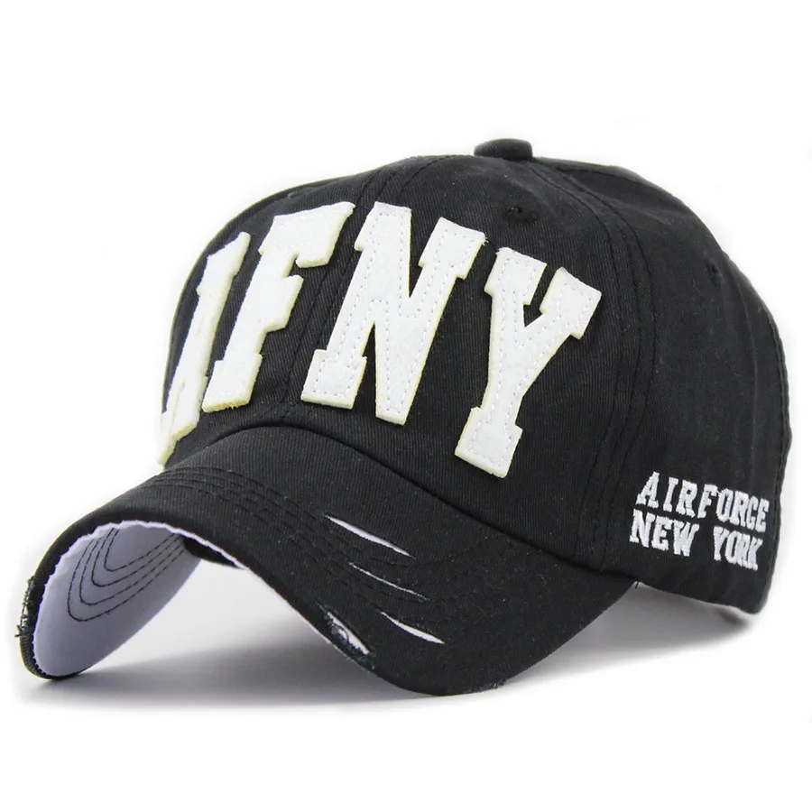 Новая модная брендовая бейсбольная кепка AFNY Snapback, Спортивная Кепка Snapback, Кепка для хип-хопа s, полностью закрытая Кепка для папы, солнцезащитные шапки Gorras для мужчин и женщин JS009 - Цвет: Black