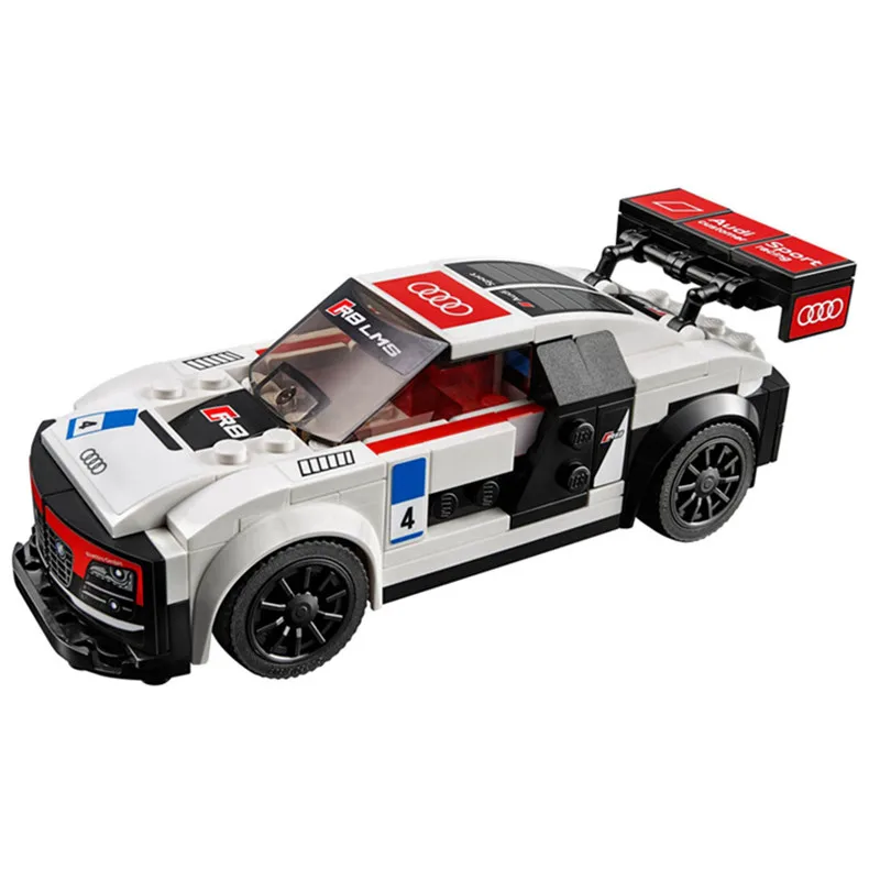 

183pcs Audi Super Sports Car R8 F1 Racing Building Blocks Kit Toys Kids Birthday Gifts