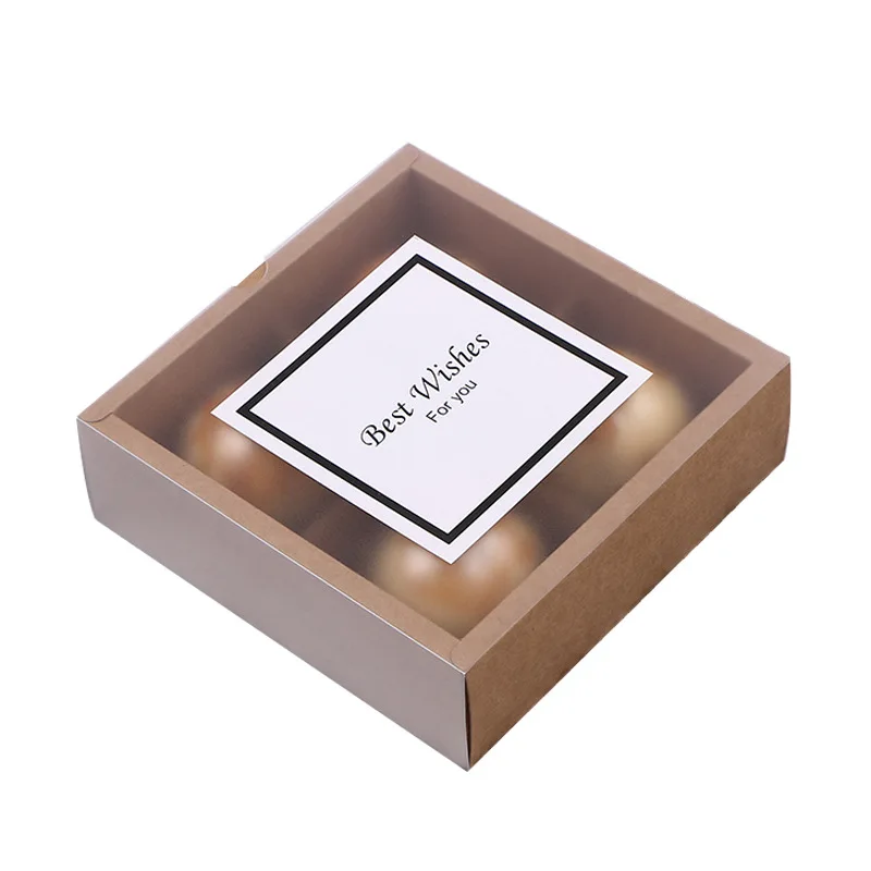 

Mooncake Containers Baking Accessories White Cake Box With Matte Covers Cookies Packaging Chocolate Muffin Box Wedding Party Dec