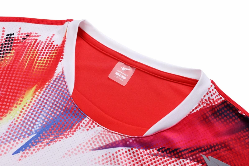 Беговой спортивный быстрый сухой дышащий пользовательский Бадминтон рубашка, женщины/мужчины настольный теннис тренировочная спортивная одежда красные футболки