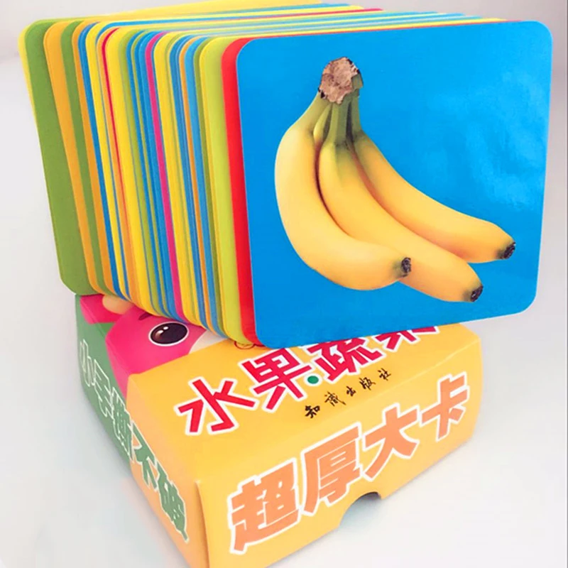 

Adult Children Chinese characters Cards Learn Fruit And Vegetable Chinese Characters Book With Pinyin English The Pictures Gift