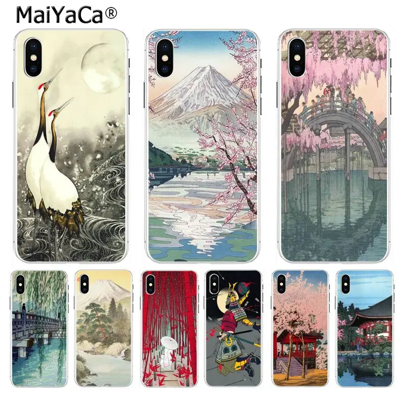 

MaiYaCa Ukiyo-e Japanese style Art Soft TPU Fundas Phone Cover for Apple iPhone 8 7 6 6S Plus X XS max 5 5S SE XR Mobile Cover