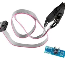 Для SOIC8 SOP8 флэш-чип IC тестовый зажим с SPI кабелем программист биос TL866A/CS