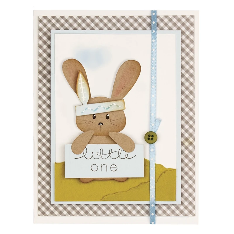 

7PCS Cute Rabbit Metal Cutting Dies Stencils For DIY Scrapbooking Decorative Embossing Suit Paper Cards Die Cutting Template