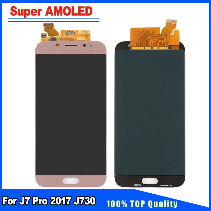 

Super AMOLED LCD Display Touch Screen Digitizer Full Assembly For Samsung Galaxy J7 Pro 2017 J730 J730F