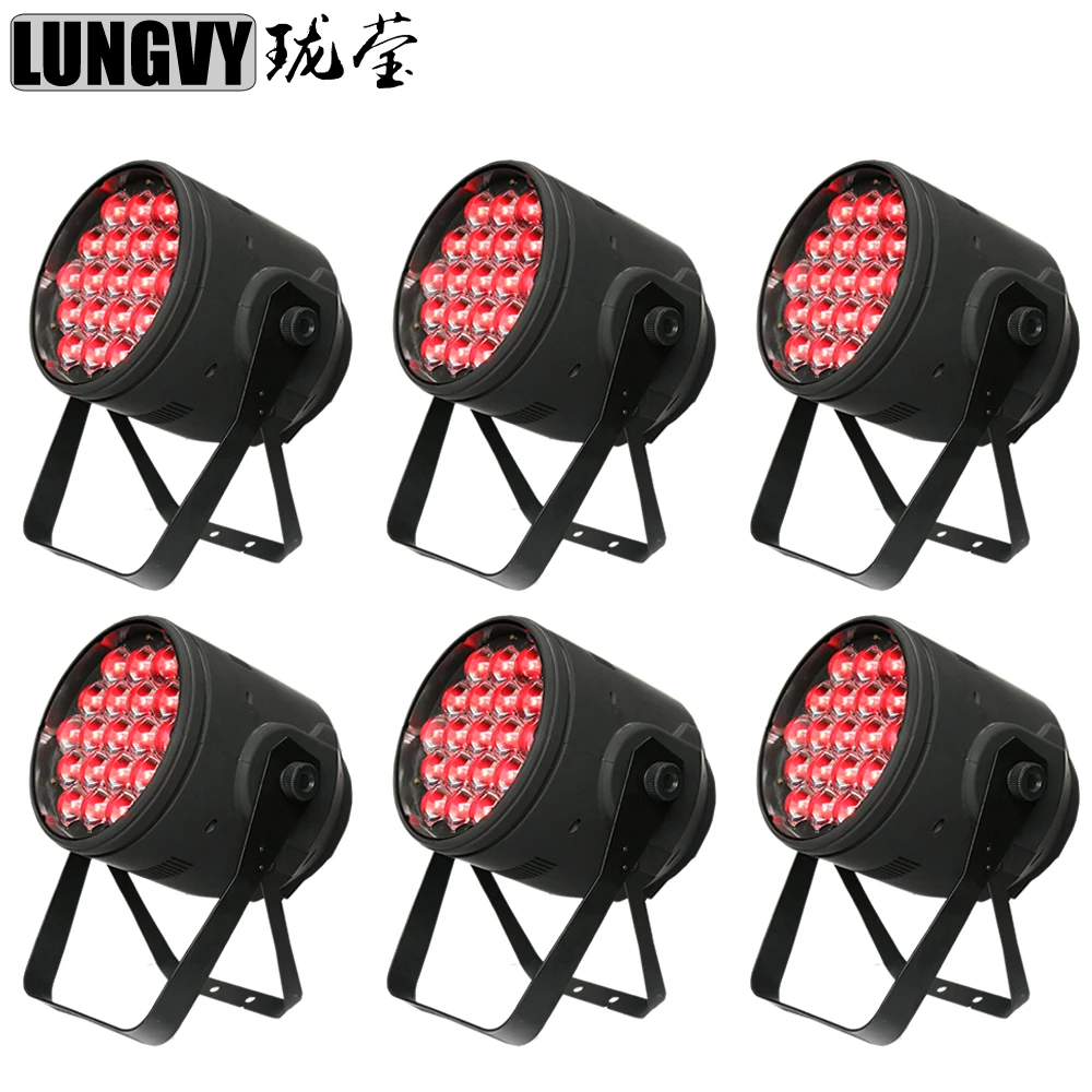 Free Shipping 6pcs/Lot Led Zoom Light 4in1 RGBW 19x15w Par LED Light