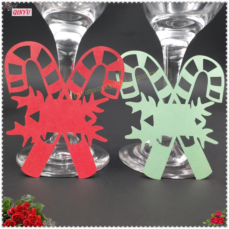 100pcs Wine Glass Cup Card Name Place Escort Cards Baby Shower