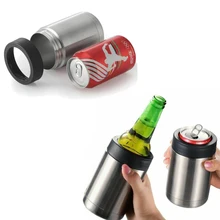 12 унц. Бутылка для пива из нержавеющей стали держатель для вина с двойными стенками вакуумная изоляция охлаждение для пива Бар аксессуары