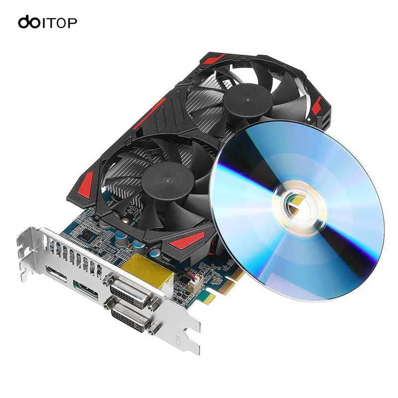 

DOITOP Game Accessories Discrete Graphics For N VIDIA GTX1050 2G 128bit D5 GPU Desktop Computer Geforce with HDMI DP Video Card
