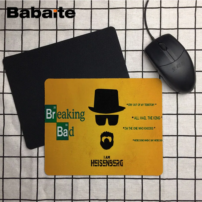 Babaite Poplar Breaking Bad I am Heisenberg прочный резиновый силиконовый коврик для ноутбука