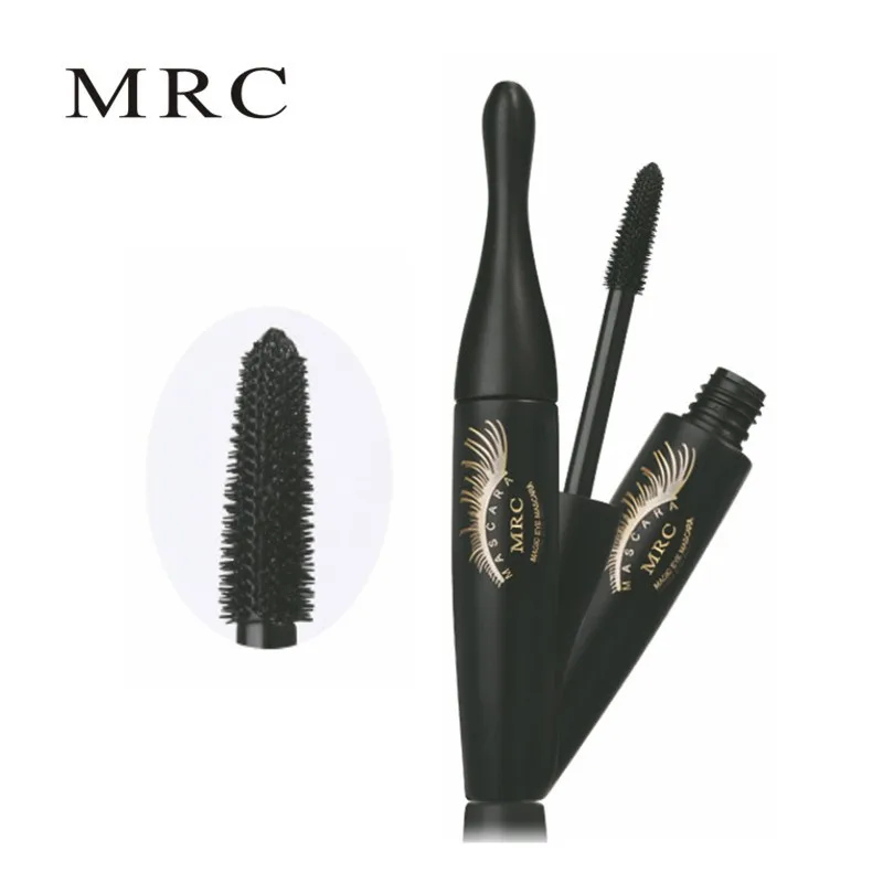 MRC Waterproof 3D Curling Mascara Long Black Volume Eyelashes Extension Brush Makeup Mascara