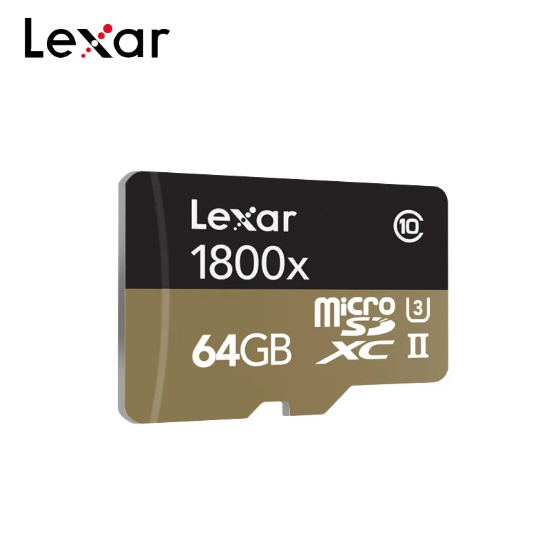 Lexar Micro SD карта 64 Гб Карта памяти SDHC SDXC карта 32 Гб 1800x U3 C10 профессиональная UHS-II карта для Gopro