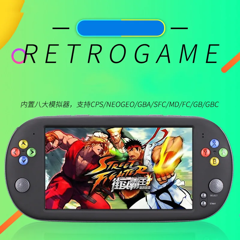 X16 7 дюмовая игровая консоль портативная поддержка для Neogeo Аркада видео игр с 1500 бесплатно ретро мини-игры 8 бит 16/32 бит Con