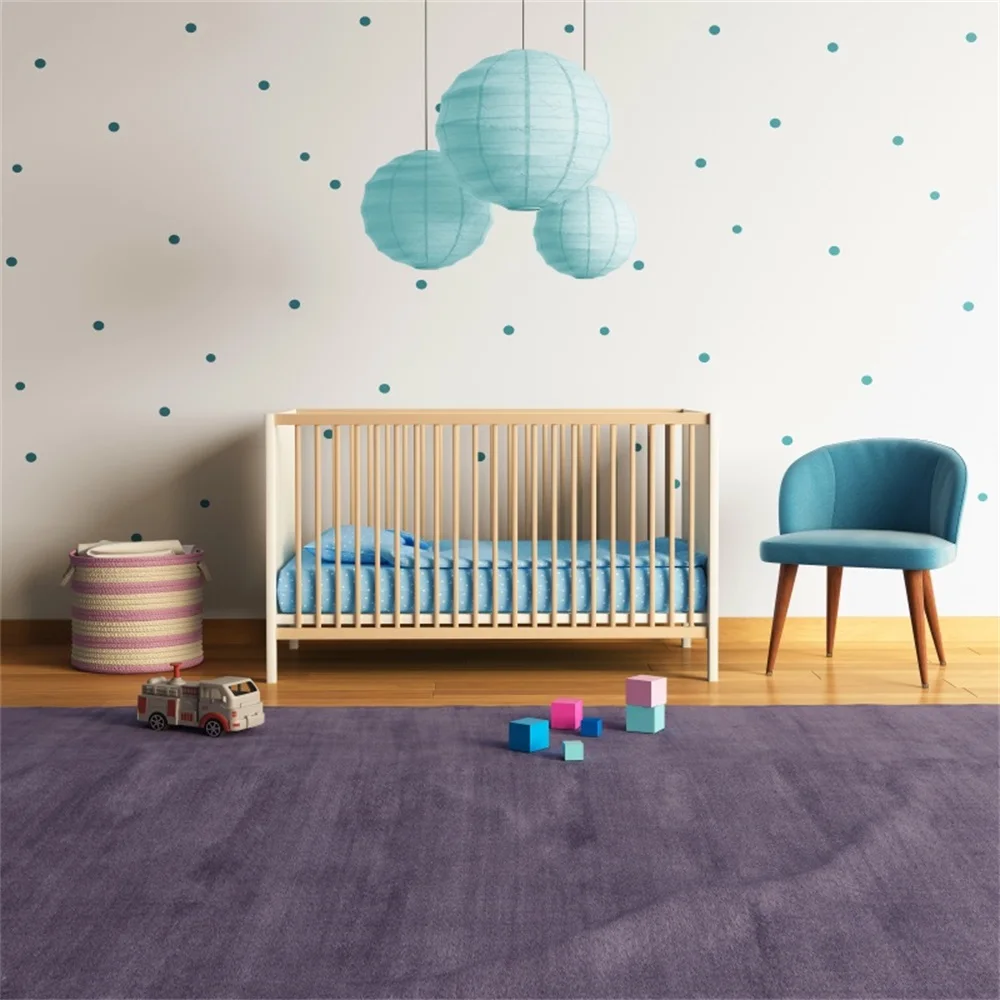 Laeacco Photography Backdrops Baby Crib Bedroom Toy Chair Interior