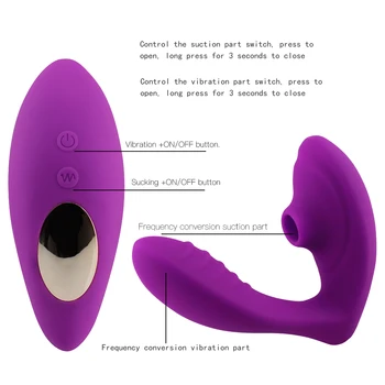 Vagina Sucker 10 Modes Dildo Vibrator Oral Sex Sucker Clitoris Stimulation Female Masturbation Erotic Sex Toys For Women Sexo 2