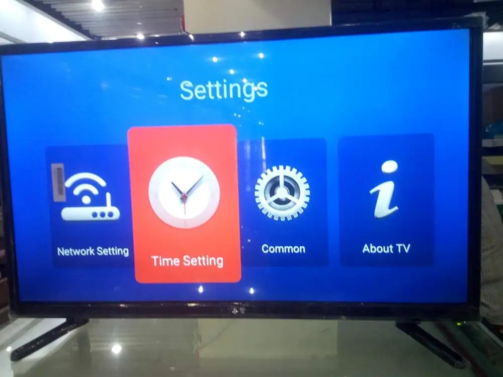 multiple language global t2 32/43/49/55 inch smart TV Dual Core Android 7.1.1 OS Ram 1GB/1.5GB Rom 4GB/8GB LED television TV