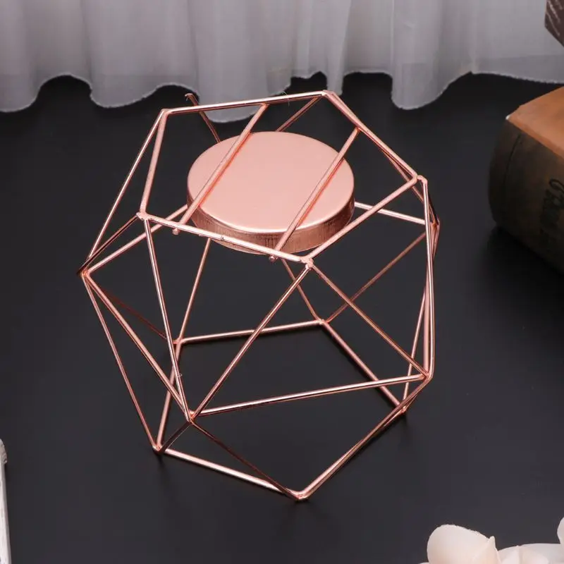 Скандинавском стиле 3D геометрический подсвечник металлический подсвечник свадебный домашний Декор Горячая Распродажа