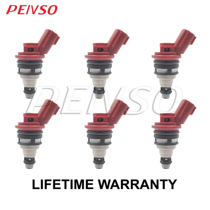 

PEIVSO 6pcs 16600-53J03 16600-53J01 16600-53J00 A46-00 Fuel Injector For NISSAN 300ZX 1993~1996 MAXIMA 1992~1999 3.0L V6