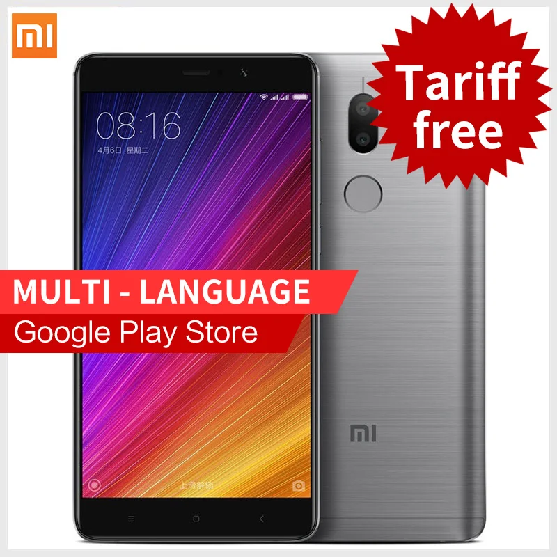 Original Xiaomi Mi5s Plus 4GB RAM 64GB ROM smartphone 5.7'' Snapdragon 821 Mi 5s Plus Phones