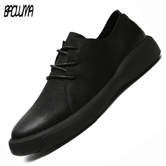 US $19.72 2019 Spring Autumn Real leather Men's Casual Shoes Moccasins Loafers Breathable Driving Shoes Men S