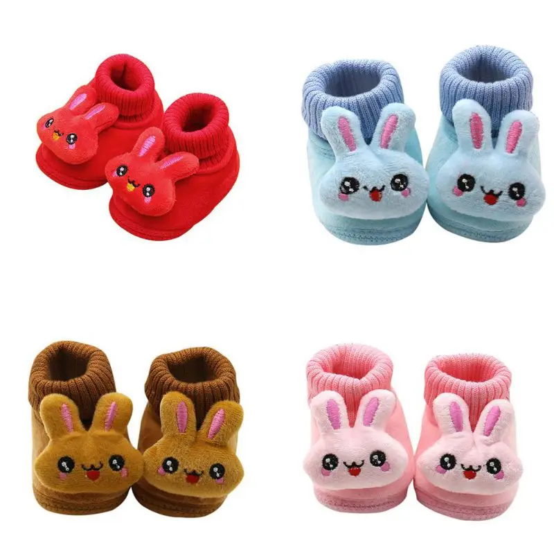 

Spring Autumn Comfy Kids Fashion Child Rabbit Cartoon Shoes For Girls Boys Warm Casual Plush Baby Toddler Shoe First Walkers