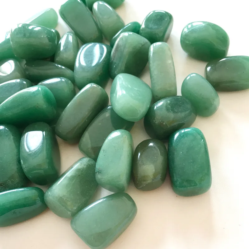 100g Natural Green Dong ling Jade Gravel Crystal Stone Rock Specimen