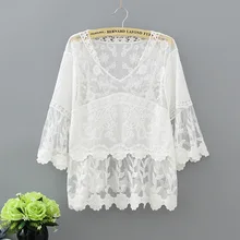 Summer new style women blouse mori girl hollow out crochet lace cotton white shirt sweet princess tops Blusas femininos 1812 Summer new style women blouse mori girl hollow out crochet lace cotton white shirt sweet princess tops Blusas femininos 1812
