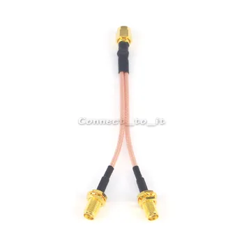 

RF Pigtail Cable SMA Male to Dual SMA Female Coax Adapter Y Type Extension Cord 10CM 30CM