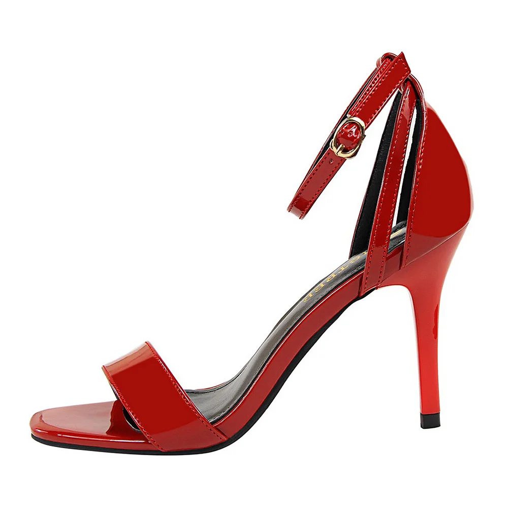 Новейшая модель; классические качественные женские босоножки на высоком каблуке 9 см; женские летние недорогие Туфли-гладиаторы; пикантные туфли-лодочки красного и телесного цвета; размер 40