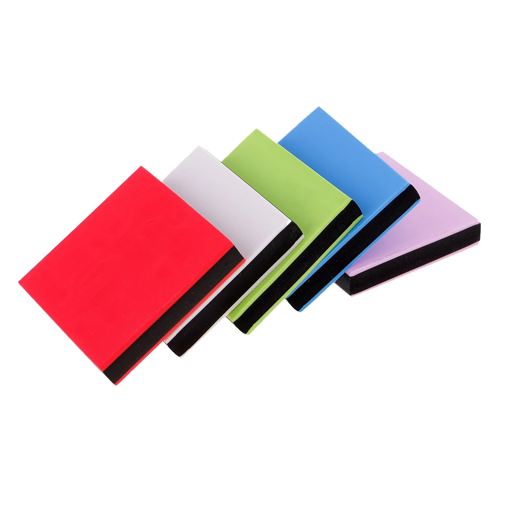 5 шт Разноцветные квадратные резиновые штампы резьбовые блоки для DIY штампов 5х5см