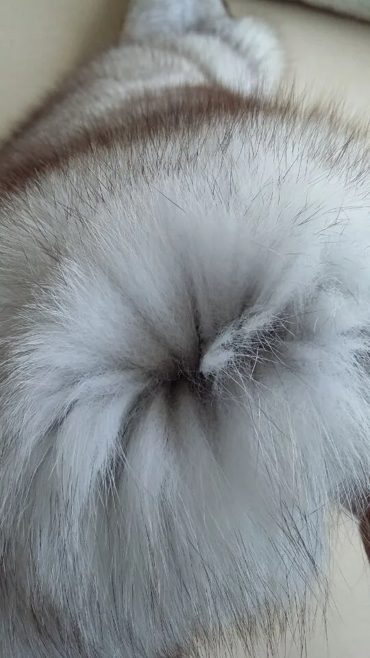 Real fox fur pelt natural white genuine blue fox fur skin  (6)