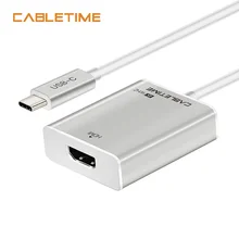 Cabletime USB C HDMI Adapter Type C 3.1 to HDMI 4K 60Hz Converter For Macbook HDTV Samsung Galaxy S9/S8 Note 9 Huawei N125