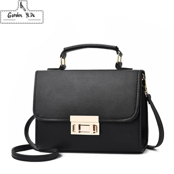 

2019 Fashion Women Handbag Shoulder Bag Black PU Leather Crossbody Bags for Women messenger bags High quality PU Ladies Bolsa
