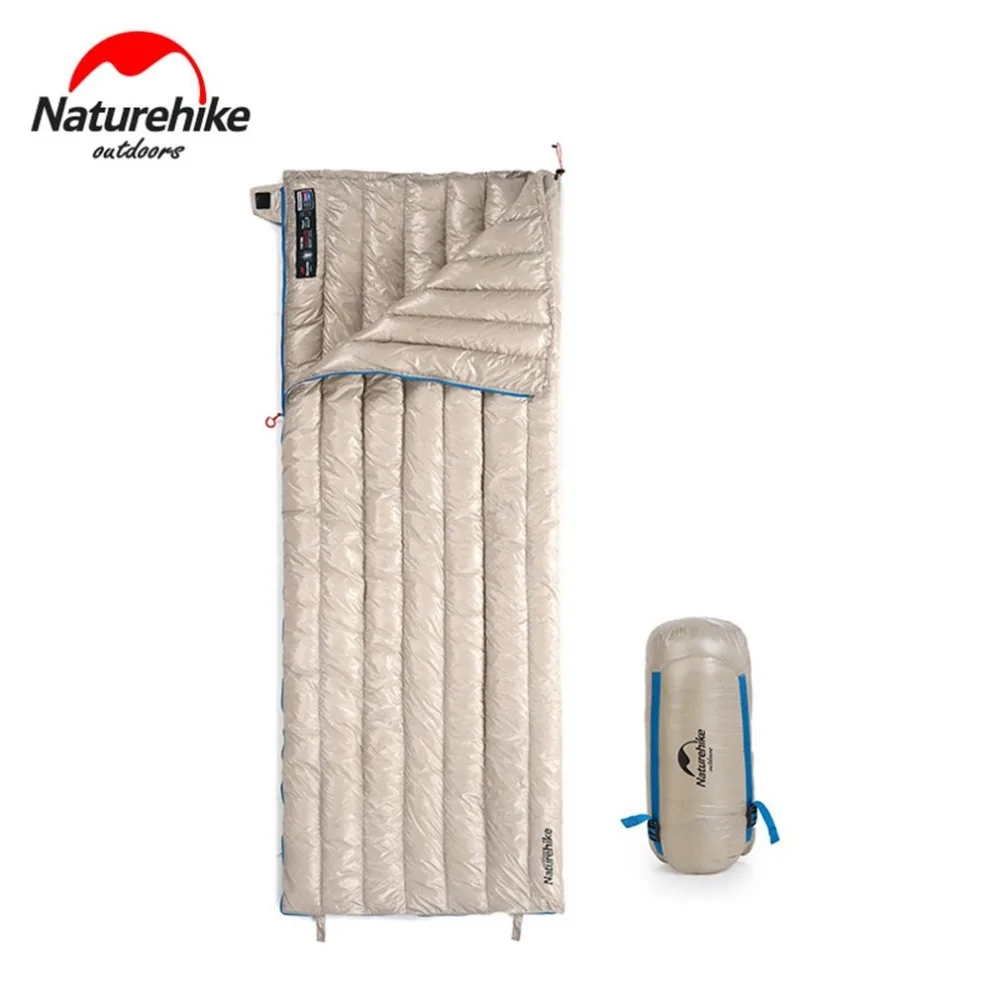 

Naturehike Envelope Goose Down Sleeping Bags Camping Hiking Ultralight Waterproof Outdoor Portable 2 Colors High Quality