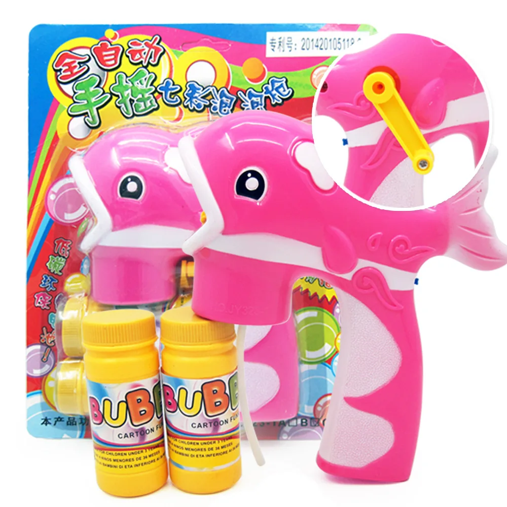 

Automatic Bubble Machine Blower Maker Water Blowing Dolphin Hand-held Bubble Gun Education Outdoor Toys For Children Kids Gift